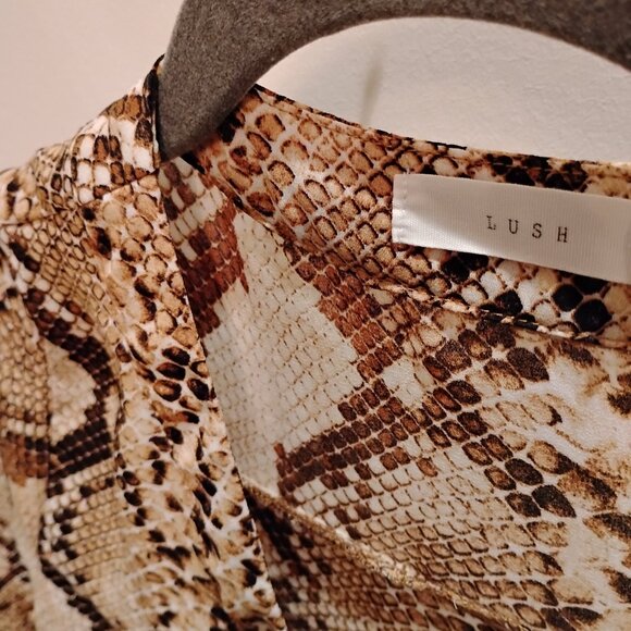 Lush Brand Snake Print Blouse - Picture 4 of 5